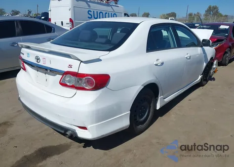 2013 Toyota Corolla S z USA, uszkodzony, nr VIN 5YFBU4EE4DP163478